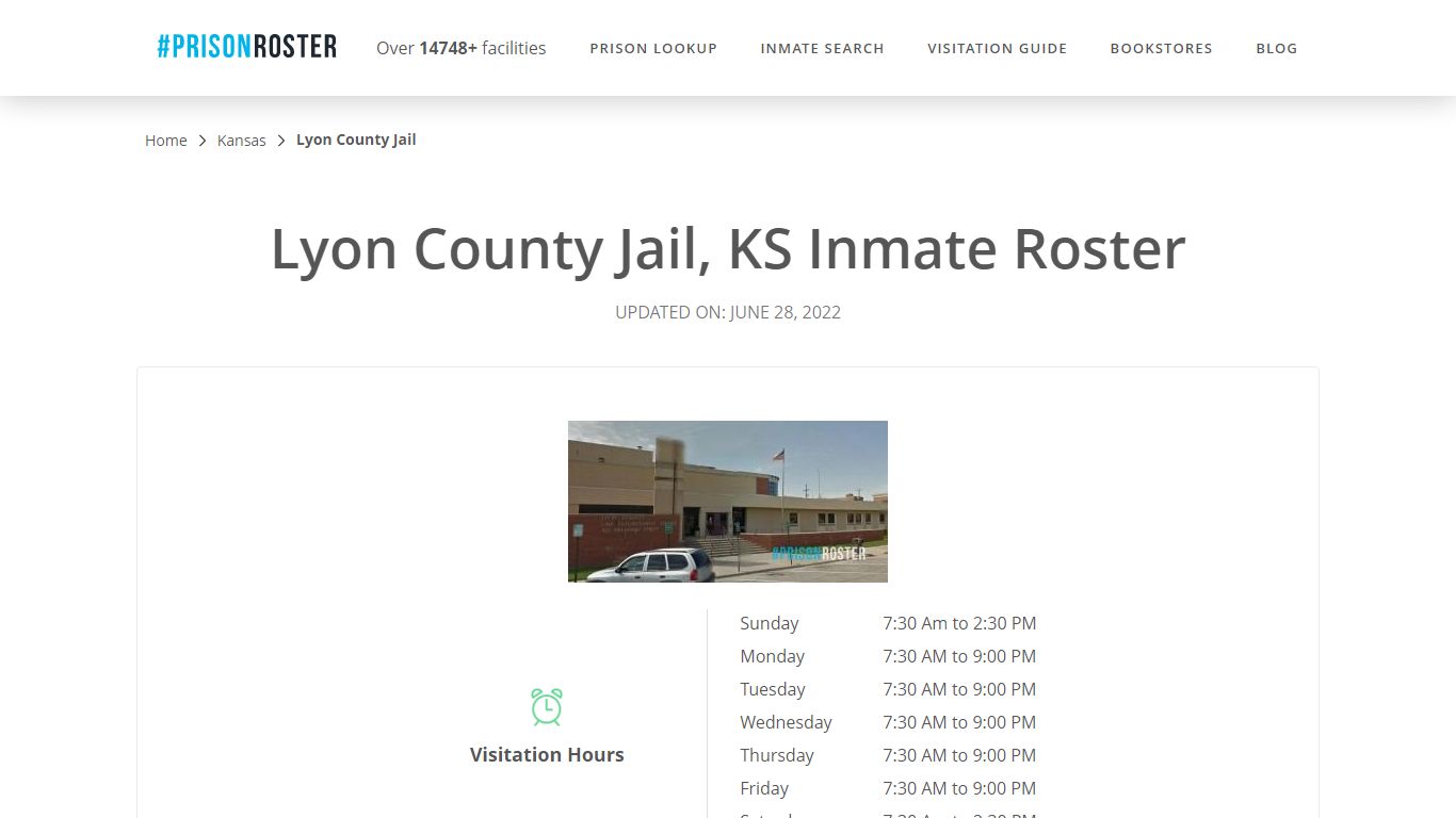 Lyon County Jail, KS Inmate Roster